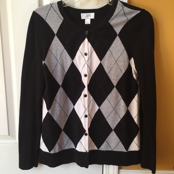 Loft diamond pattern cardigan - Picture 2 of 2